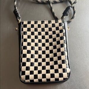 Universal Thread Black and White Checkered Crossbody Bag